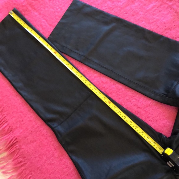 Etcetera Supple Leather high waist classic jean pocket style wide pants. - Picture 13 of 13